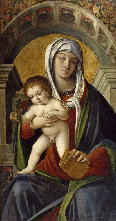 Panneau de triptyque avec Madone et Enfant, 1490-1500 - Nicolo Rondinelli