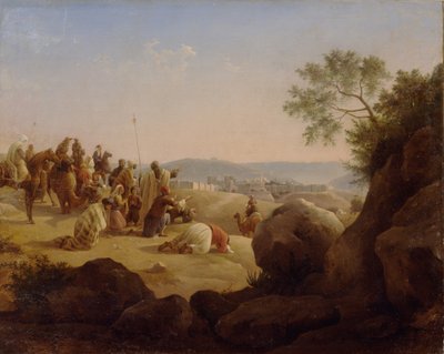 Pèlerins devant Jérusalem - Nikanor Grigoryevich Chernetsov