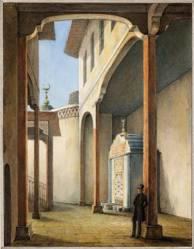 Pouchkine dans le palais du Khan de Bakhtchissaraï, 1837 - Nikanor Grigoryevich Chernetsov