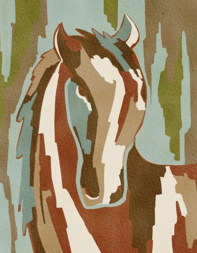 Portrait abstrait d