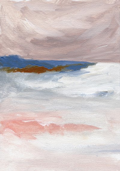 Paysage marin « Blush Horizon » - Nikita Jariwala