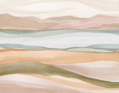 Paysage aquarelle serein - Nikita Jariwala