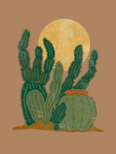 Lune des cactus du désert - Nikita Jariwala