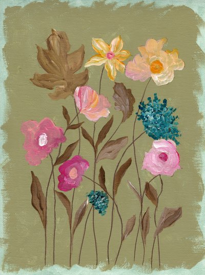 Fleurs de jardin à la manière d