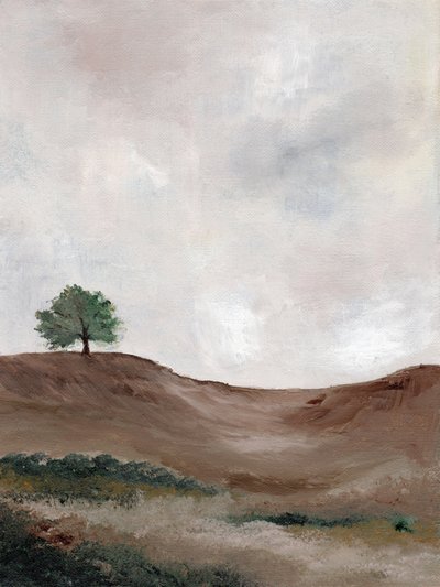 Paysage avec un arbre solitaire - Nikita Jariwala