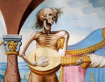 La Mort jouant de la mandole (détail) - Niklaus Manuel
