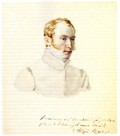 Portrait du décembriste Baron Andrei von Rosen 1799-1884, 1832 - Nikolai Alexandrovich Bestuzhev