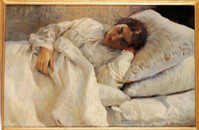 Fille endormie - Nikolai Alexandrowitsch Jaroschenko