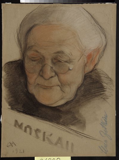Portrait de Clara Zetkin - Nikolai Andreevich Andreev