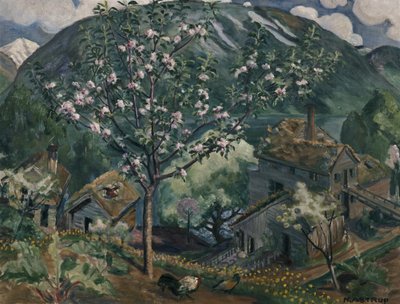 Pommier en pleine floraison - Nikolai Astrup