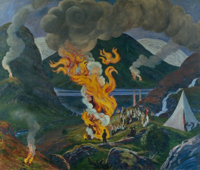 Feu de la Saint-Jean - Nikolai Astrup