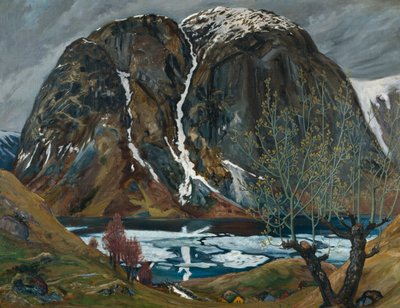 Dégel de printemps sous la colline - Nikolai Astrup