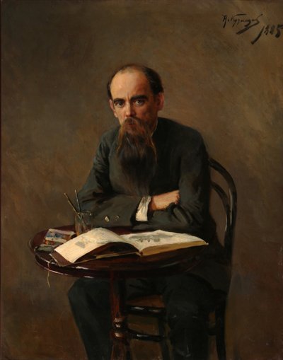 Portrait du peintre Yefim Yefimovich Volkov 1844-1920, 1885 - Nikolai Dmitrievich Kuznetsov