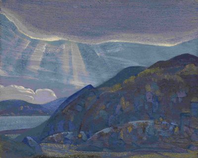 Rochers et falaises de la série Ladoga, 1917-1918 - Nikolai Konstantinowitsch Roerich
