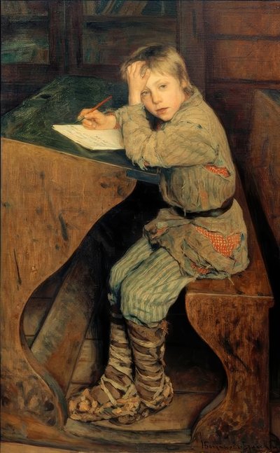 Dimanche dans une école de village - Nikolai P. Bogdanow Bjelski
