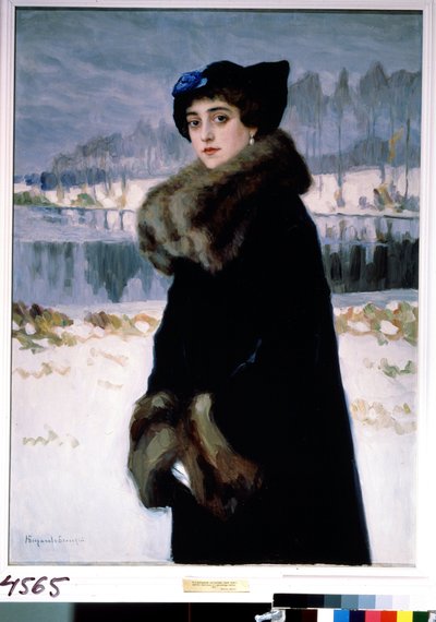 Portrait de la ballerine Lyudmila Mesaksudi Barash - Nikolai Petrovich Bogdanov Belsky