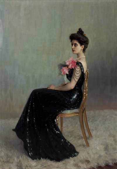 Portrait de la comtesse Maria Pavlovna Abamelik-Lazareva 1876-1955, née Demidova, 1900-1901 - Nikolai Petrovich Bogdanov Belsky