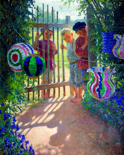 Les Visiteurs, 1913 - Nikolai Petrovich Bogdanov Belsky