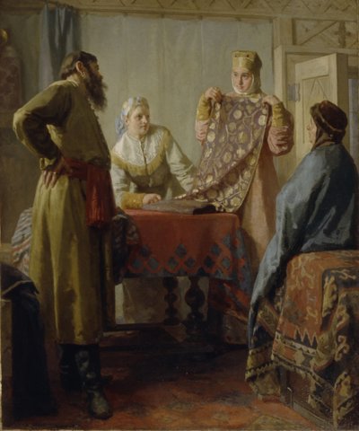 Scène de la vie quotidienne du XVIIe siècle - Nikolai Vasilyevich Nevrev
