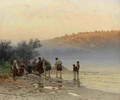 Pêcheur sur le Dnepr, 1898 - Nikolay Alexandrovich Sergeyev
