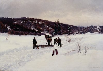 Déblayer la neige - Nils Hansteen