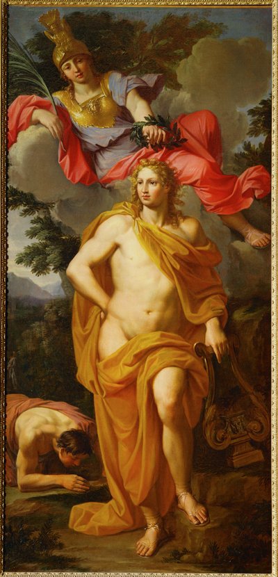 Apollon couronné par Minerve ... - Noël Coypel