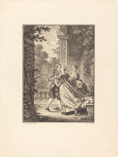 Sans rien comprendre à ce mystère - Noël Le Mire after Jean Michel Moreau