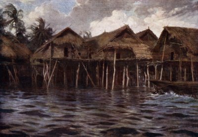 Village de Motu vu de la mer - Norman Hardy