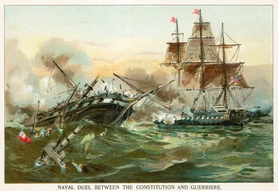 Duel naval entre la Constitution et la Guerrière - North American