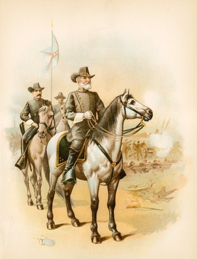 À la veille de Gettysburg - Le général Lee dirigeant la bataille - North American