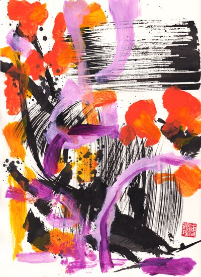 Rencontre florale avec Bach, abstraction à l