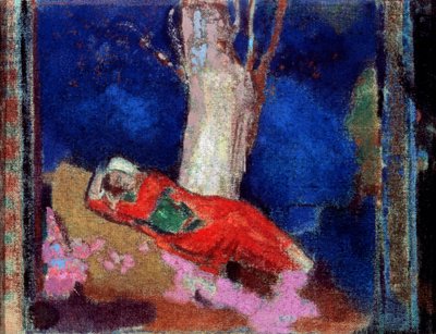 Une femme allongée sous l