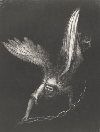 Un ange avec une chaîne dans ses mains, 1899 - Odilon Redon