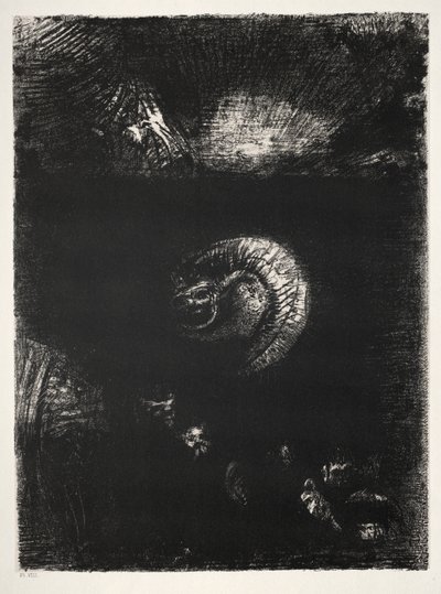 Et toutes sortes de créatures effrayantes surgissent - Odilon Redon