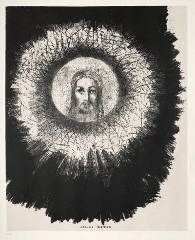 Et dans le disque même du soleil brille le visage de Jésus-Christ - Odilon Redon