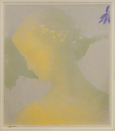 Beatrice (colour lithograph) - Odilon Redon