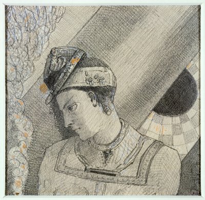 Buste de femme la tête penchée à gauche - Odilon Redon
