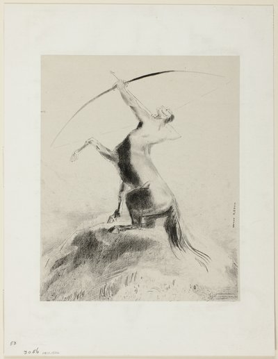 Centaure visant les nuages - Odilon Redon