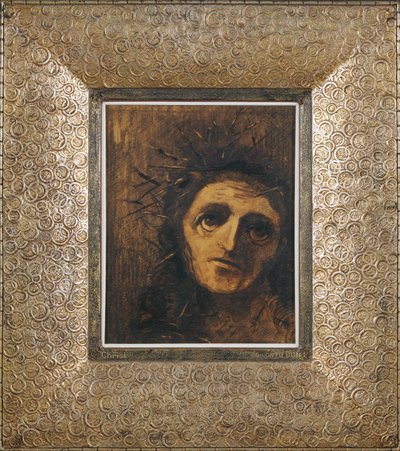 Christ (fusain et craie noire sur papier) - Odilon Redon