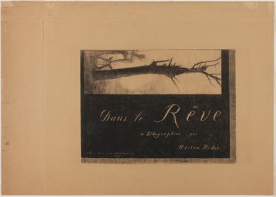 Couverture-Frontispice, extrait de In Dreams - Odilon Redon