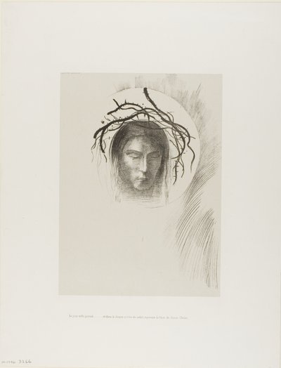 Le jour apparaît enfin,...et dans le disque même du soleil brille le visage de Jésus-Christ, planche 24 de 24 - Odilon Redon