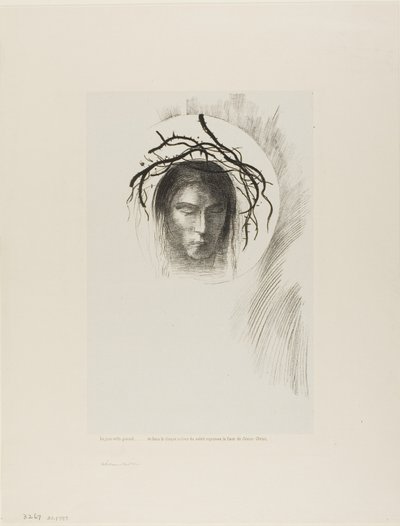 Le jour apparaît enfin,...et dans le disque même du soleil brille le visage de Jésus-Christ, planche 24 de 24 - Odilon Redon