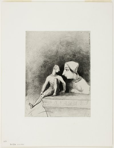 Félinité, planche sept de In Dreams - Odilon Redon
