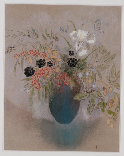 Fleurs dans un vase - Odilon Redon
