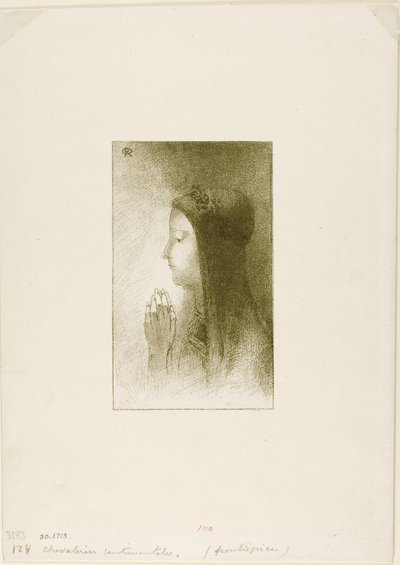 Frontispice pour Chevaleries Sentimentales par Ferdinand Hérold, 1893 - Odilon Redon