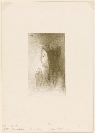 Frontispice pour Chevaleries sentimentales par Ferdinand Hérold - Odilon Redon