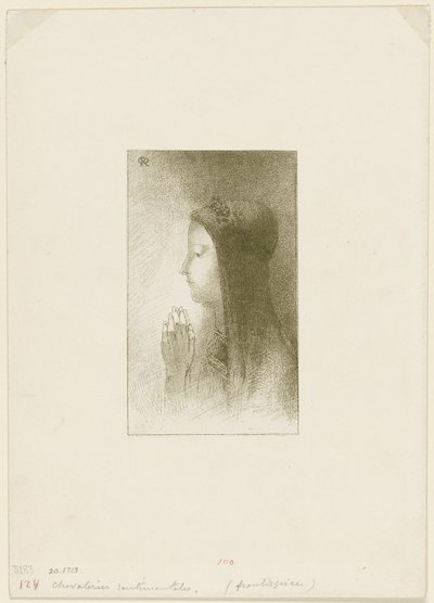 Frontispice pour Chevaleries sentimentales par Ferdinand Hérold - Odilon Redon