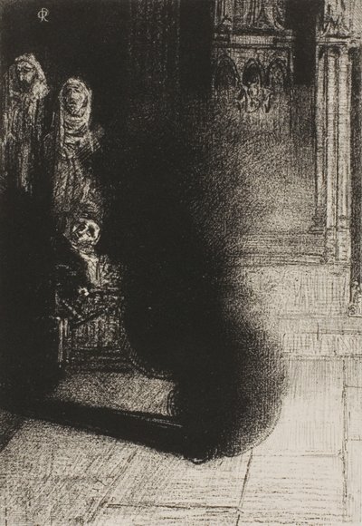 Frontispice pour Les Flambeaux noirs par Emile Verhaeren - Odilon Redon