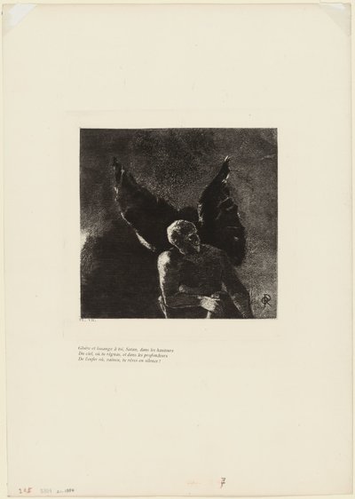 Gloire et louange à toi, Satan, dans les hauteurs du ciel, où tu régnais, et dans les profondeurs de l