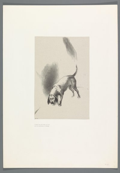 Il tenait ses yeux fixés sur moi avec une expression si étrange (La Maison Hantée, illustrations de Bulwer-Lytton) - Odilon Redon